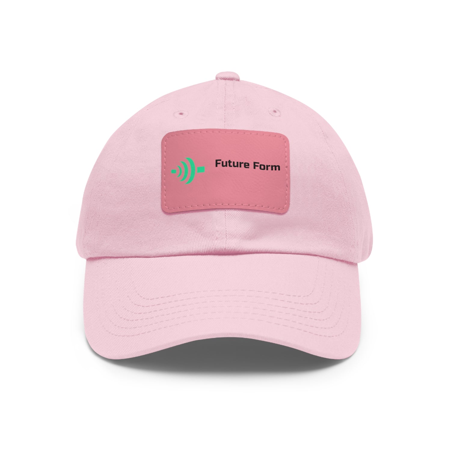 Dad Hat with Leather Patch (Rectangle)