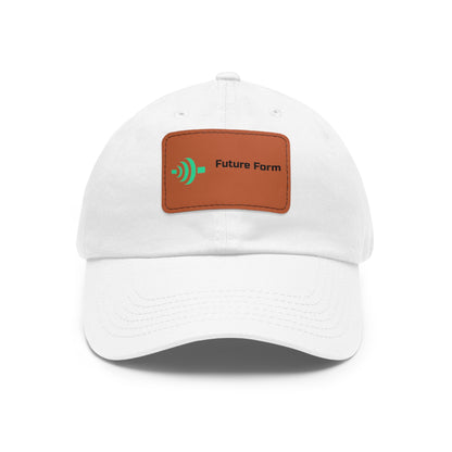 Dad Hat with Leather Patch (Rectangle)