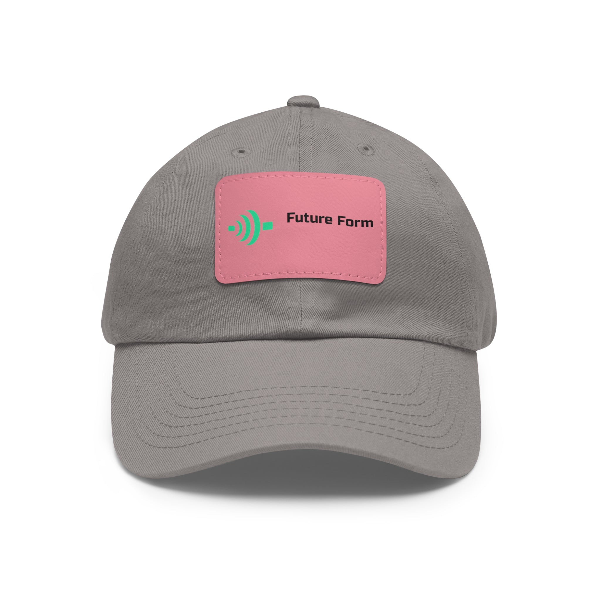 Dad Hat with Leather Patch (Rectangle)