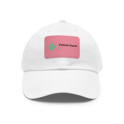 Dad Hat with Leather Patch (Rectangle)