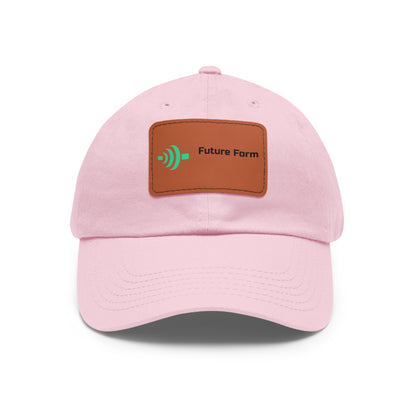 Dad Hat with Leather Patch (Rectangle)